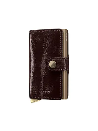 SECRID | Geldbörse PREMIUM MINIWALLET Red | braun